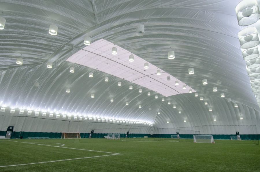 Richmond Green soccer dome interior